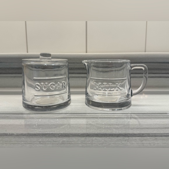 Hearth & Hand Other - NWT Hearth & Hand Glass Sugar and Milk Set - Clear